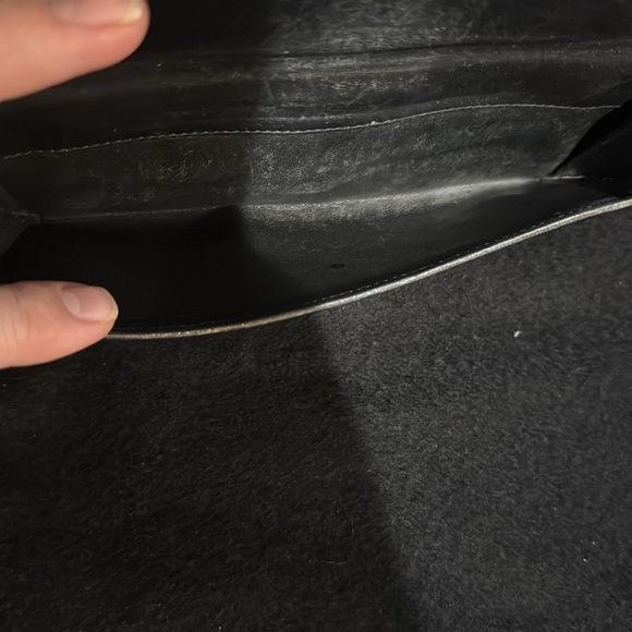 Women’s or Men's Black Monogram Canvas Gucci Vintage Long Wallet! Preloved 7/10 - Picture 12 of 17